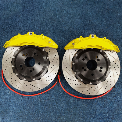 V6 कार ब्रेक कैलिपर्स प्रदर्शन 6 पिस्टन जाली कैलिपर 355mm 380mm 405mm