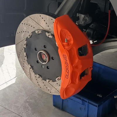 Zeekr 001 Akebono 9N कार ब्रेक कैलिपर्स किट नारंगी रंग का उन्नयन